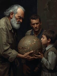 Generational trauma passed on from a grandfather to his son and grandson